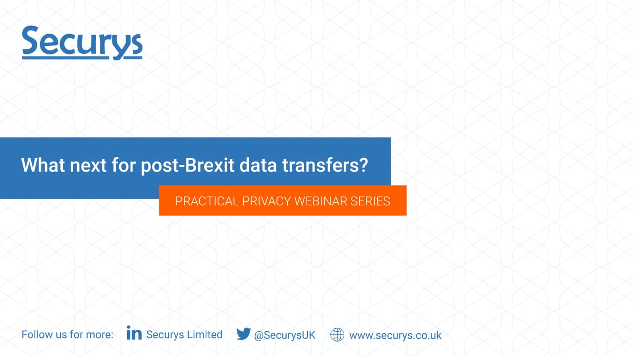 What next for post-Brexit data transfers?