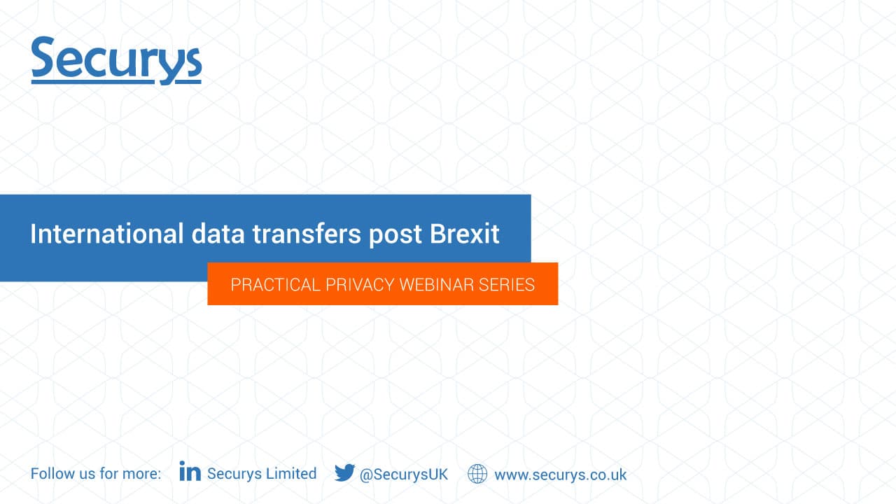 International data transfers post Brexit